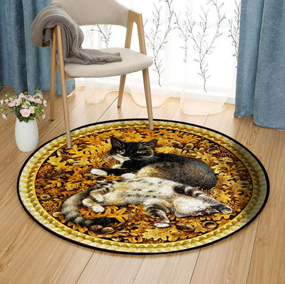 Cat TL240805TM Round Area Rug