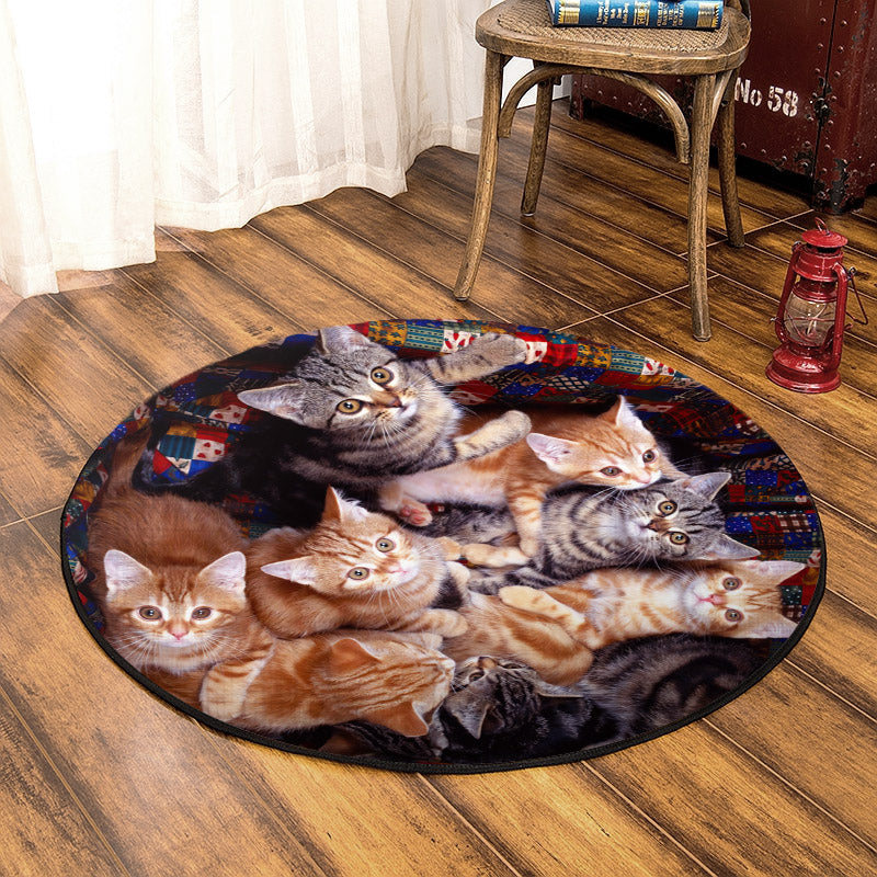 Cat TL280806TM Round Area Rug