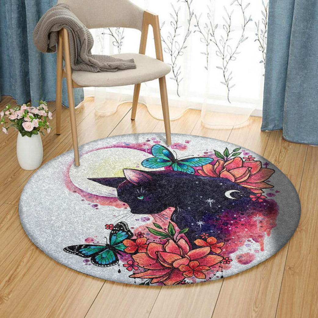 Cat TN050806 Round Area Rug