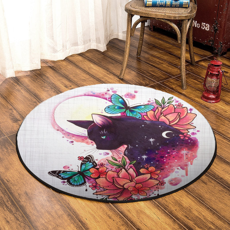 Cat TN050806 Round Area Rug