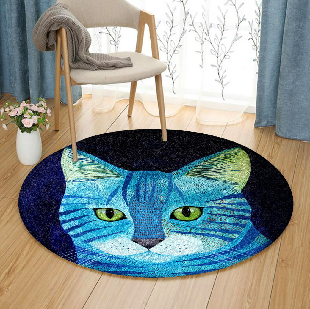 Cat TN120804PT Round Area Rug