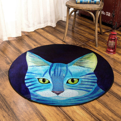 Cat TN120804PT Round Area Rug