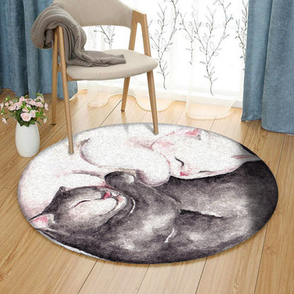 Cat TT060809 Round Area Rug