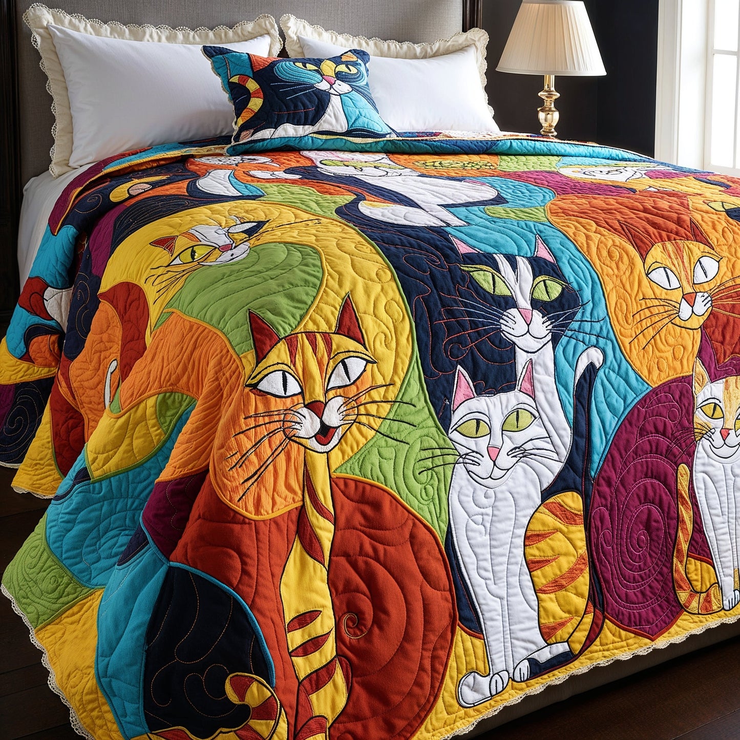 Cat TAI121024120 Quilt Blanket