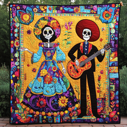 Catrina And Charro Quilted Blanket NCU0PD565