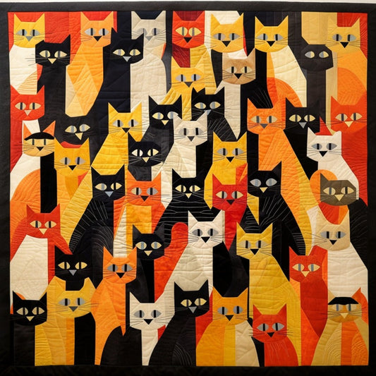 Cats BL07112335 Quilt Blanket