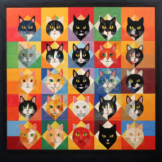 Cats BL07112338 Quilt Blanket