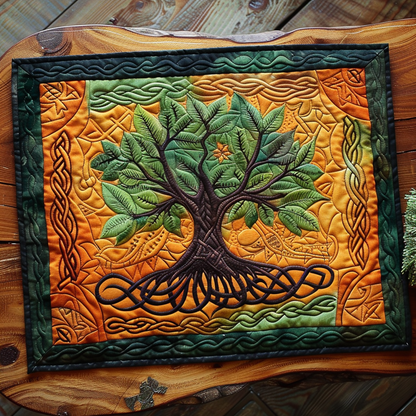 Celtic Knotwork Tree Quilted Place Mat NCU0TH461