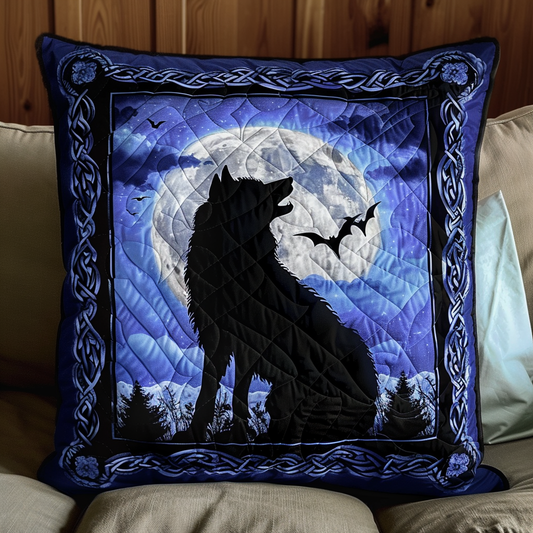 Celtic Wolf Quilted Pillow Case NCU0TH120