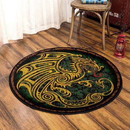 Celtic Dragon TL050904TM Round Area Rug