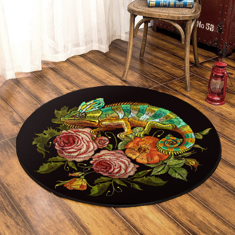 Chameleons HM100805A Round Area Rug