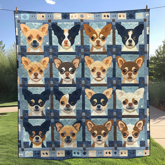 Charming Chihuahua Quilted Blanket NCU0TH386