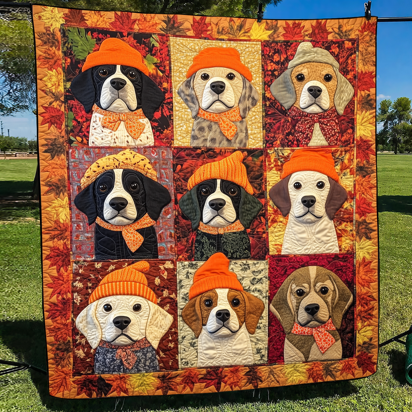 Charming Beagle Quilted Blanket NCU0VL434