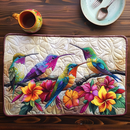 Cheerful Bird Song Quilted Placemat NCU0TL067