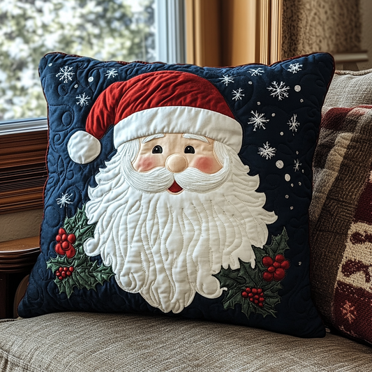 Cheerful Claus Quilted Pillow Case NCU0VH702