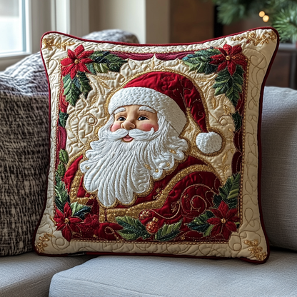 Cheerful Santa Quilted Pillow Case NCU0DV1759