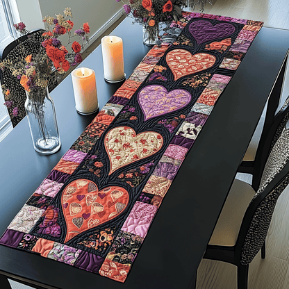 Cherished Love Quilted Table Runner NCU0TH2528