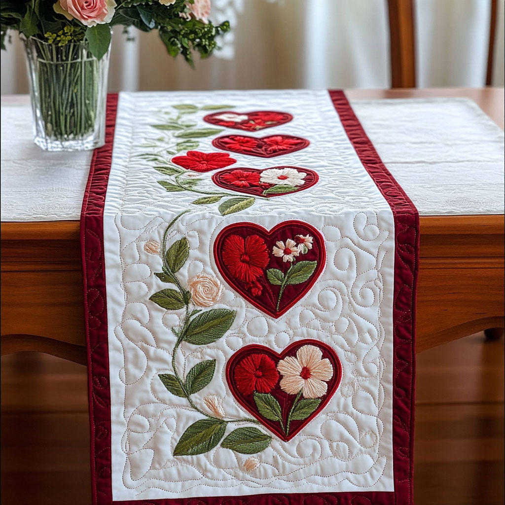 Cherished Moments Quilted Table Runner NCU0NT2713