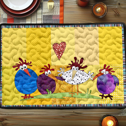 Chicken Quilted Placemat NCU0LL009