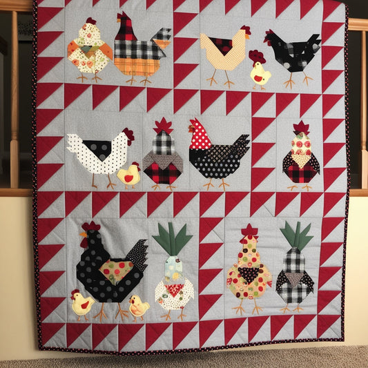 Chicken Farm NTA151024354 Quilt Blanket