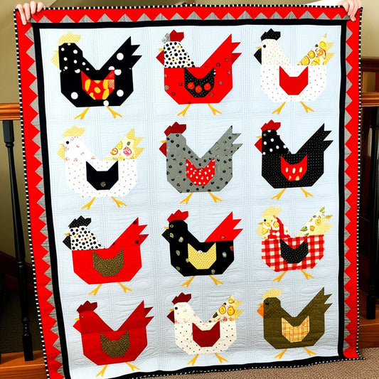 Chicken NTA151024356 Quilt Blanket