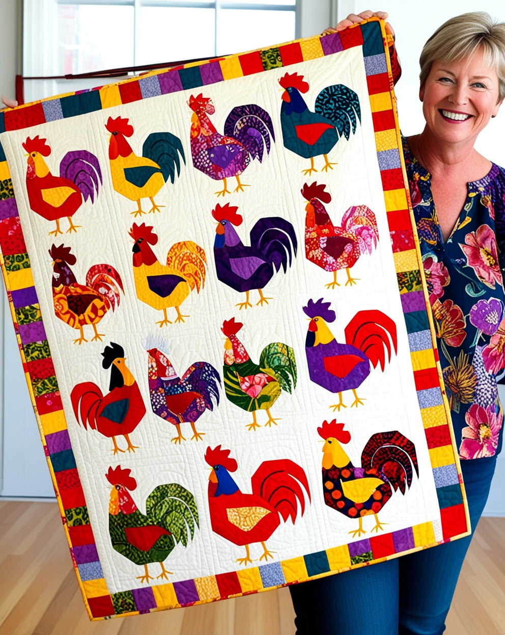 Chicken NTA281024210 Quilt Blanket