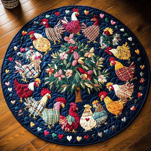 Chicken TAI041124460 Quilted Tree Skirt