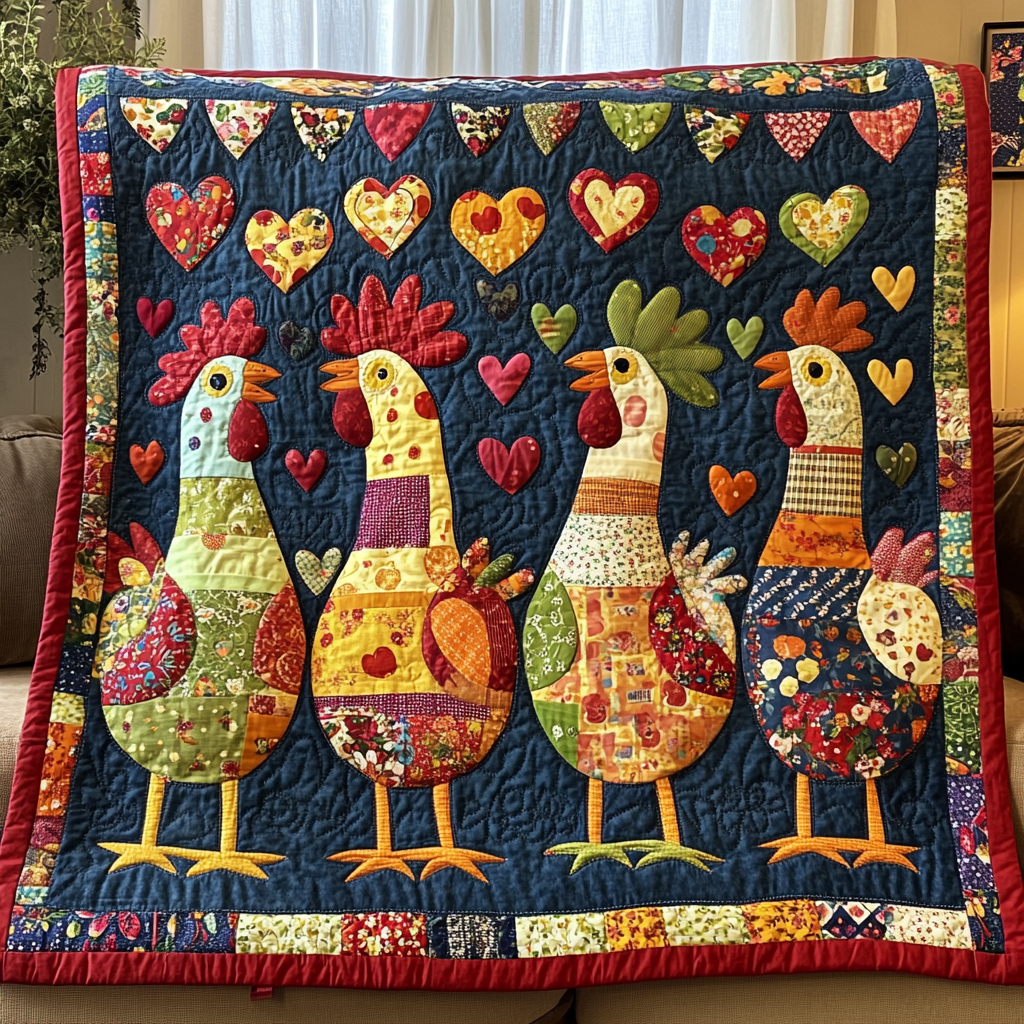 Chicken TAI061124332 Quilt Blanket