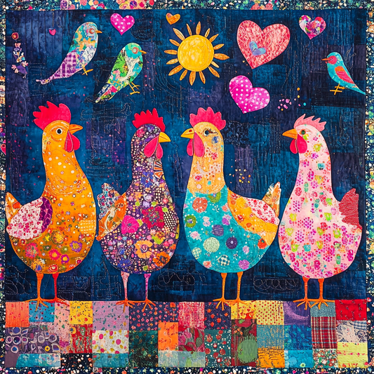 Chicken TAI061124353 Quilt Blanket