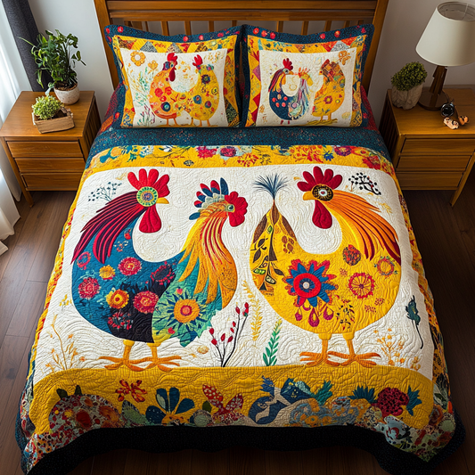 Chicken TAI281024283 Quilt Bedding Set