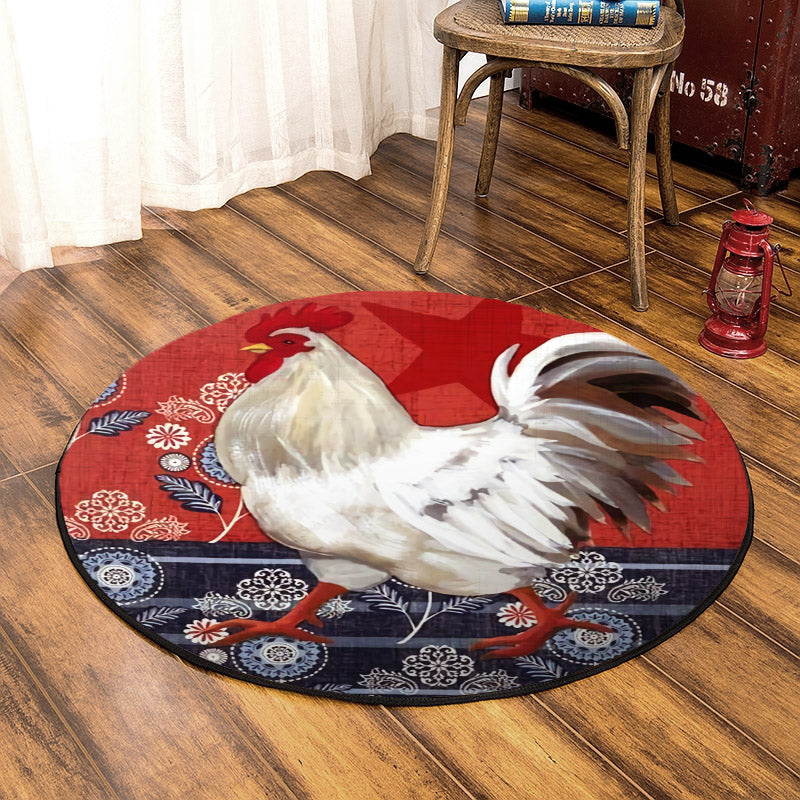 Chicken BL190807RR Round Area Rug