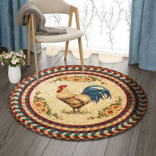 Chicken BL240915RR Round Area Rug