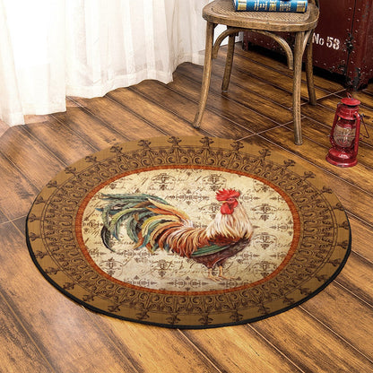 Chicken QN240806TM Round Area Rug