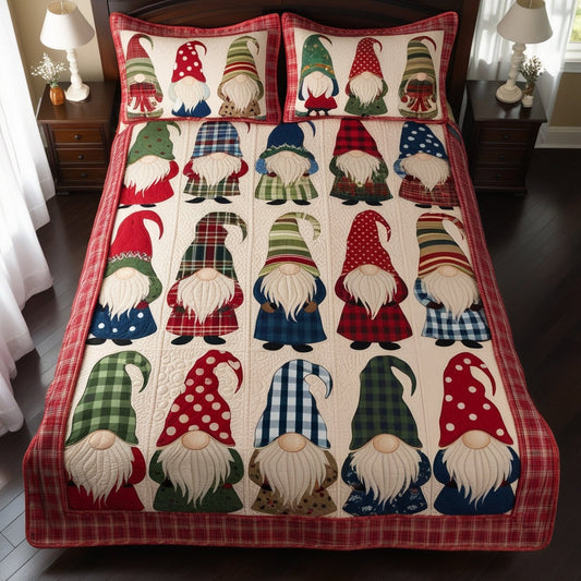 Christmas Gnome NTA311024170 Quilt Bedding Set