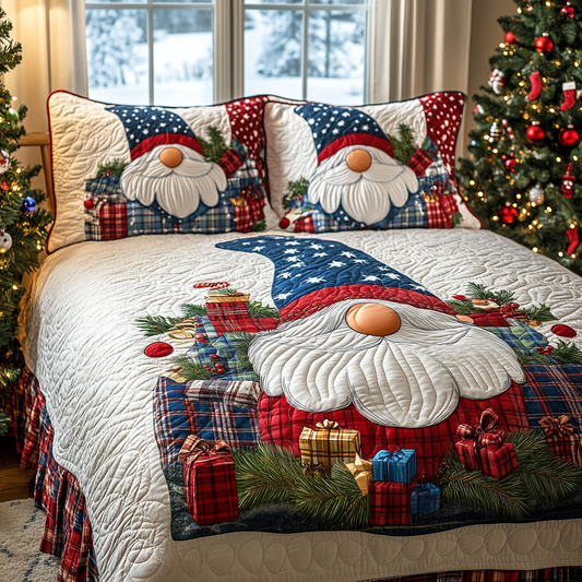 Christmas Gnome TAI041124189 Quilt Bedding Set