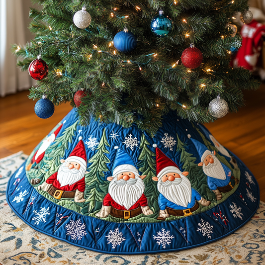 Christmas Gnome TAI041124478 Quilted Tree Skirt