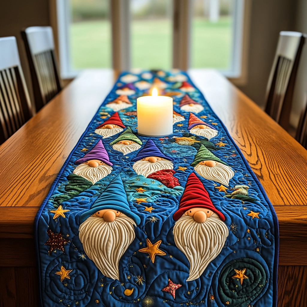 Christmas Gnome TAI041124590 Quilted Table Runner