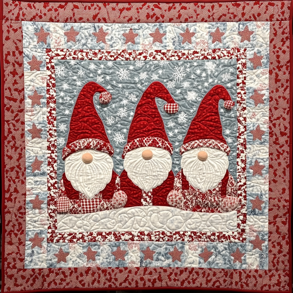 Christmas Gnome TAI281024254 Quilt Blanket