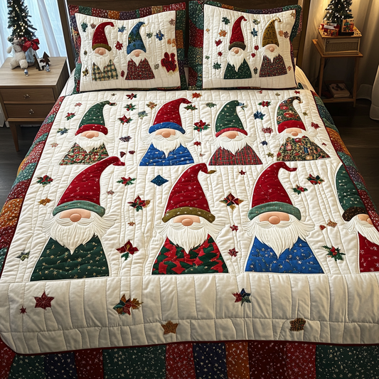 Christmas Gnome TAI311024023 Quilt Bedding Set