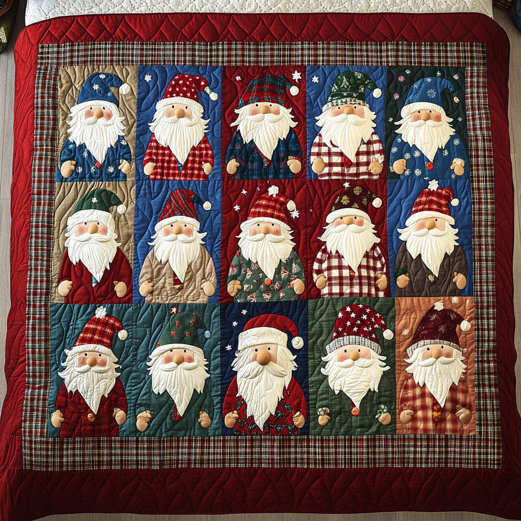 Christmas Gnome TAI311024311 Quilt Blanket