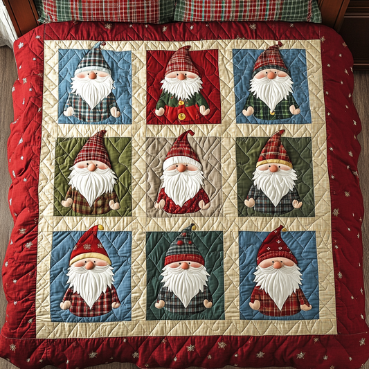 Christmas Gnome TAI311024314 Quilt Blanket