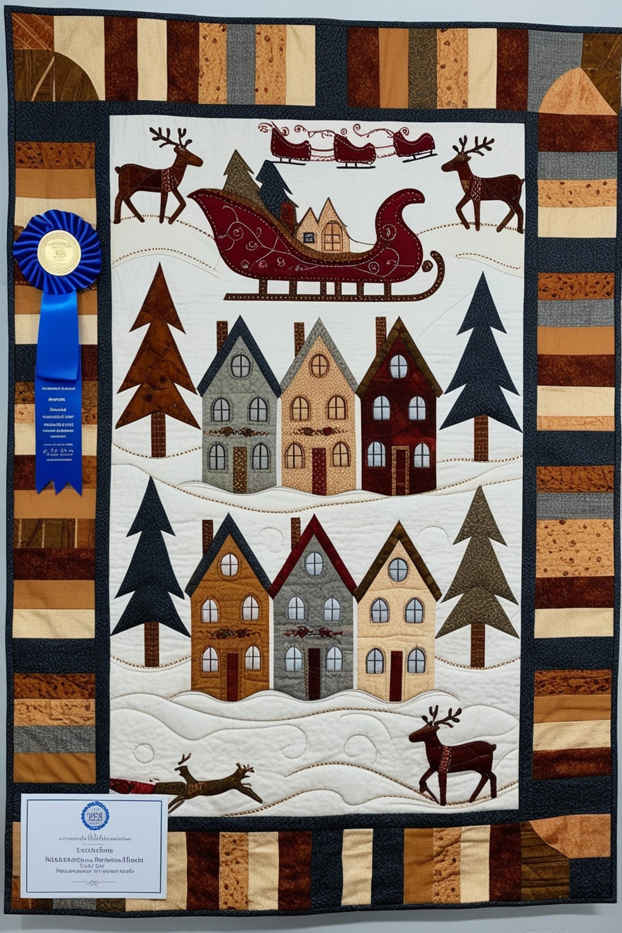 Christmas House NTA281024128 Quilt Blanket