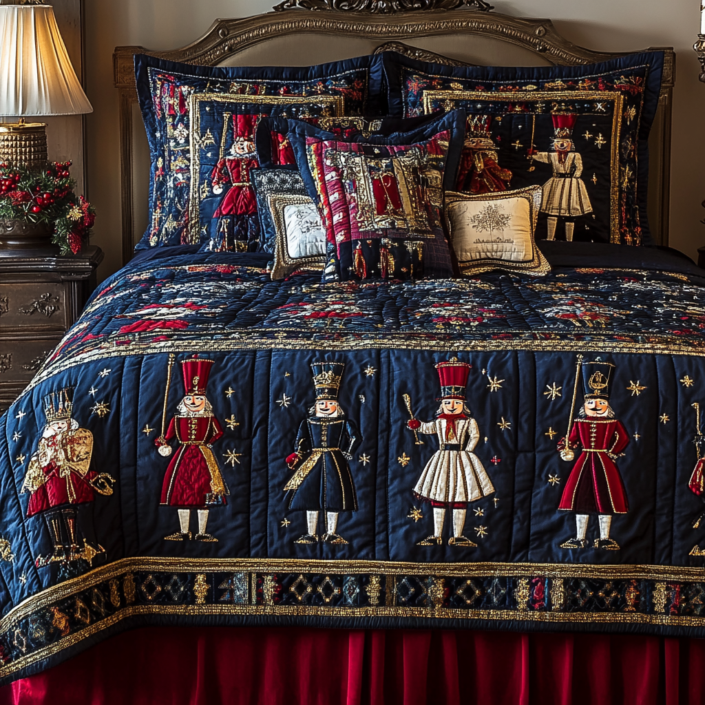 Christmas Nutcracker TAI041124288 Quilt Bedding Set