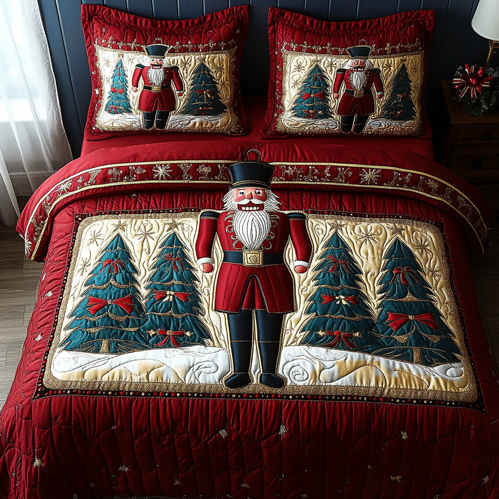 Christmas Nutcracker TAI041124332 Quilt Bedding Set