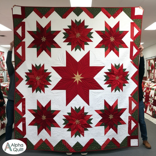 Christmas Poinsettia NTA281024092 Quilt Blanket