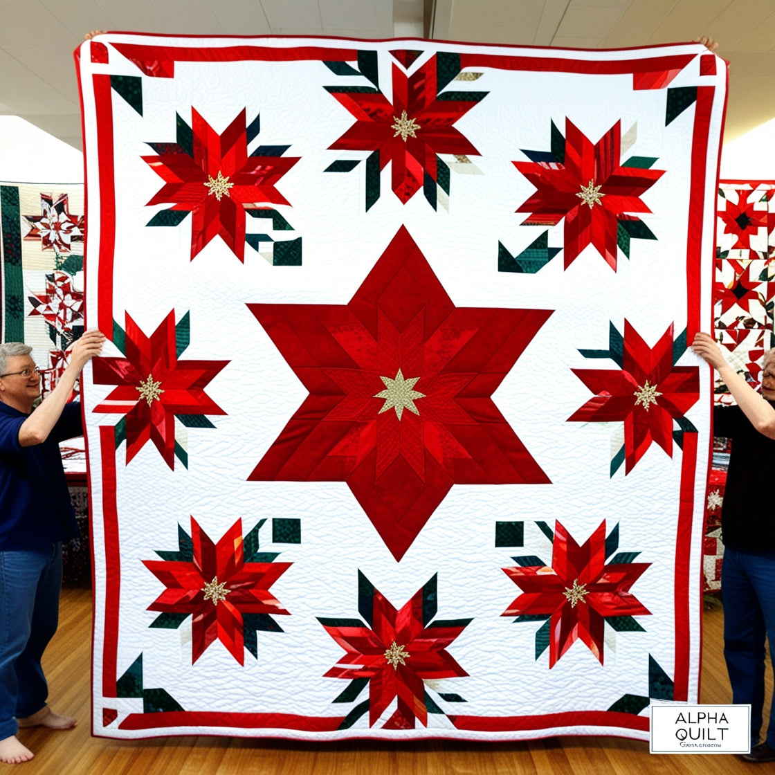 Christmas Poinsettia NTA281024093 Quilt Blanket