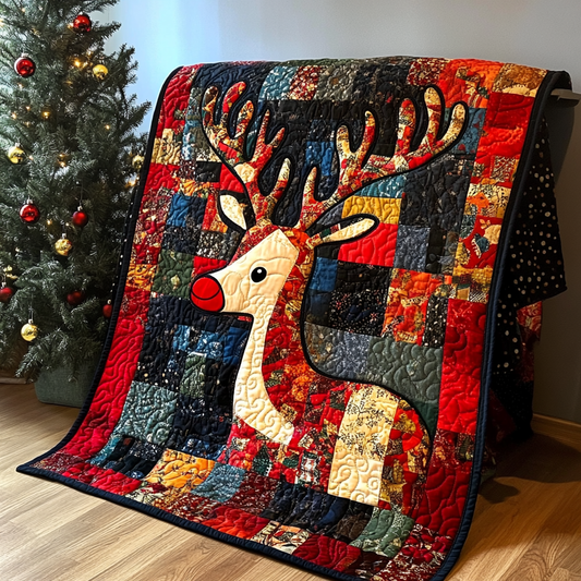 Christmas Reindeer TAI281024240 Quilt Blanket