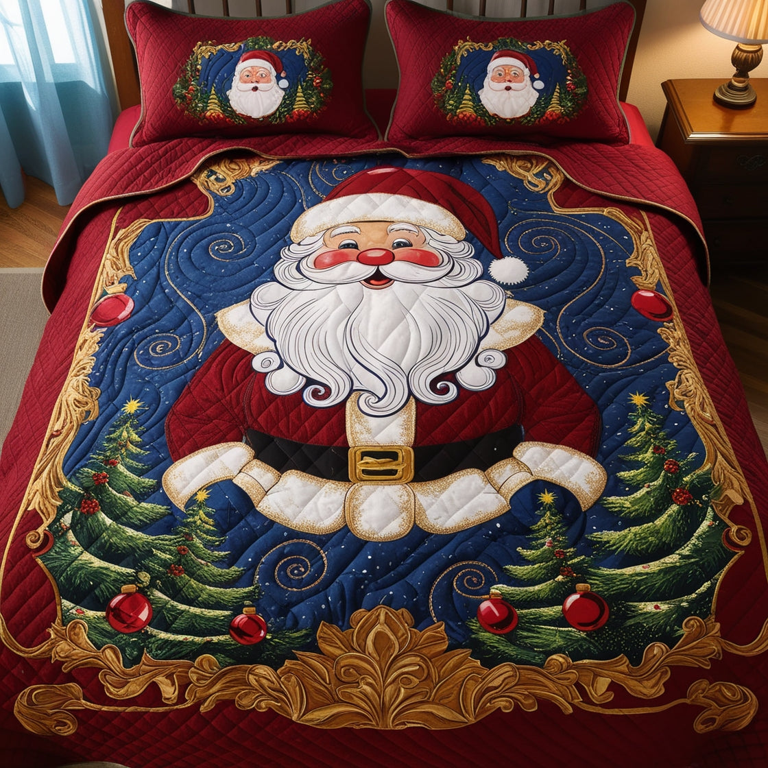 Christmas Santa NTA041124415 Quilt Bedding Set