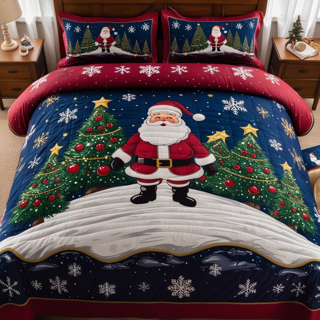 Christmas Santa NTA041124433 Quilt Bedding Set