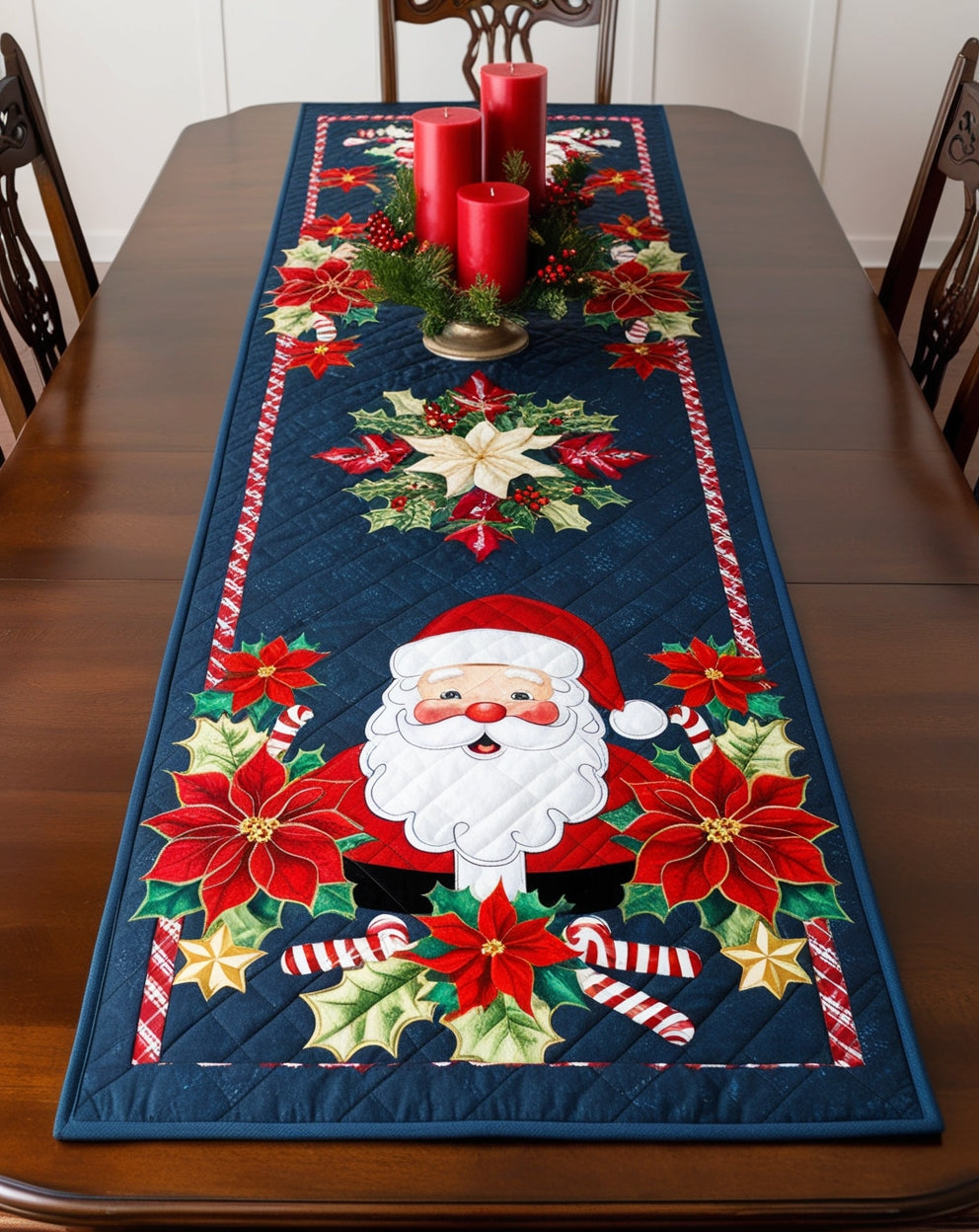 Christmas Santa NTA281024285 Quilted Table Runner